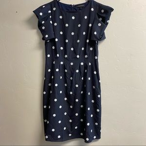 Banana Republic Polka dot blue dress